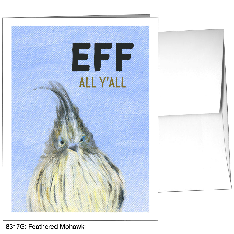 Feather Mohawk, Greeting Card (8317G), A2, printedcanvas.com