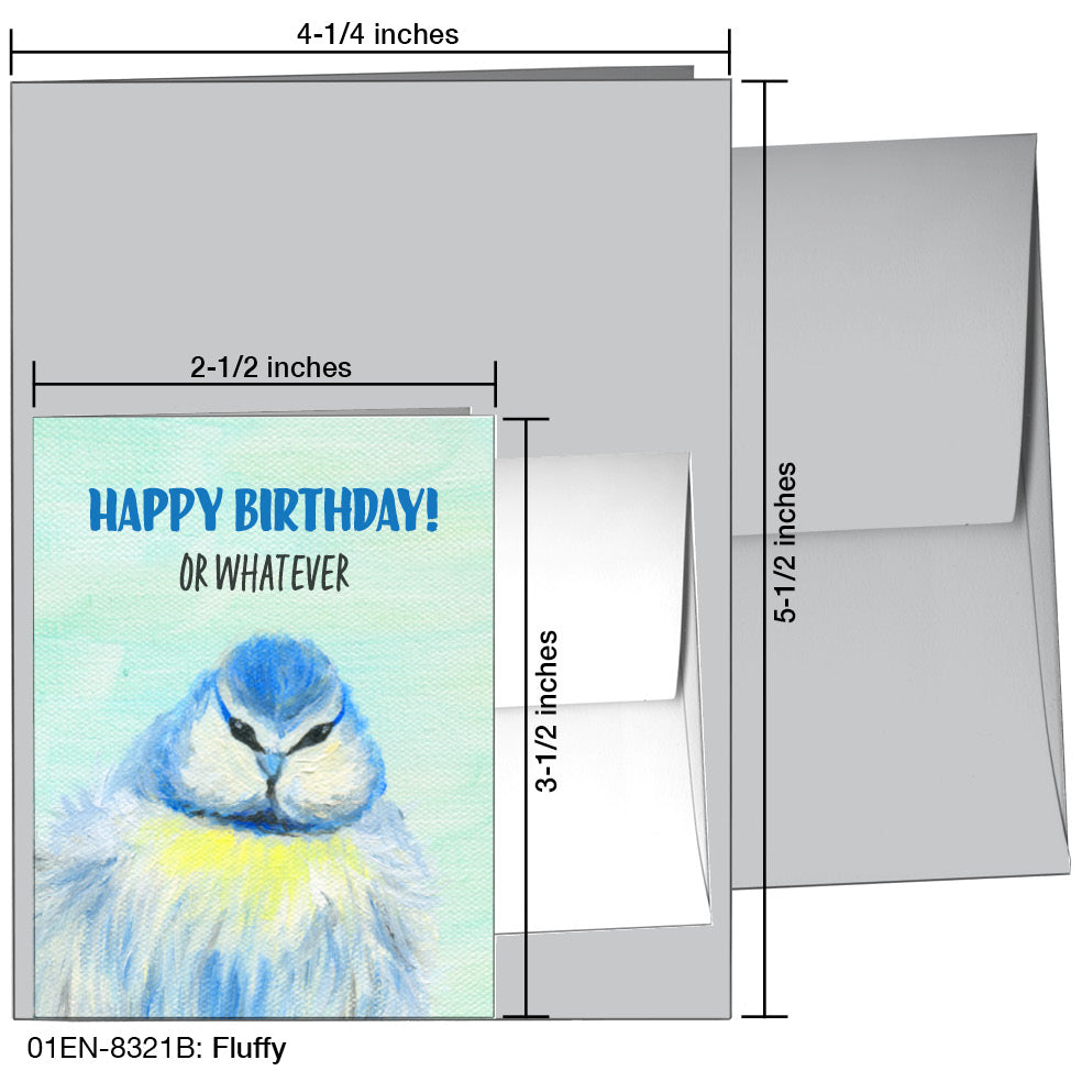 Fluffy, Greeting Card (8321B), Enclosure, printedcanvas.com