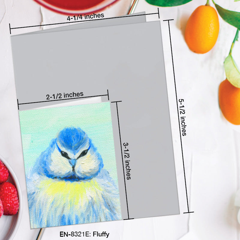 Fluffy, Greeting Card (8321E), Enclosure Card, www.printedcanvas.com