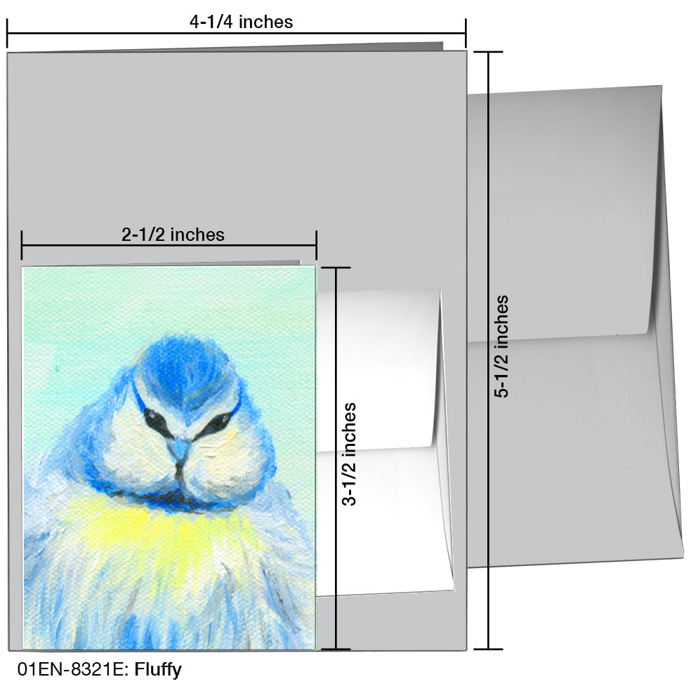 Fluffy, Greeting Card (8321E), Enclosure Card, www.printedcanvas.com