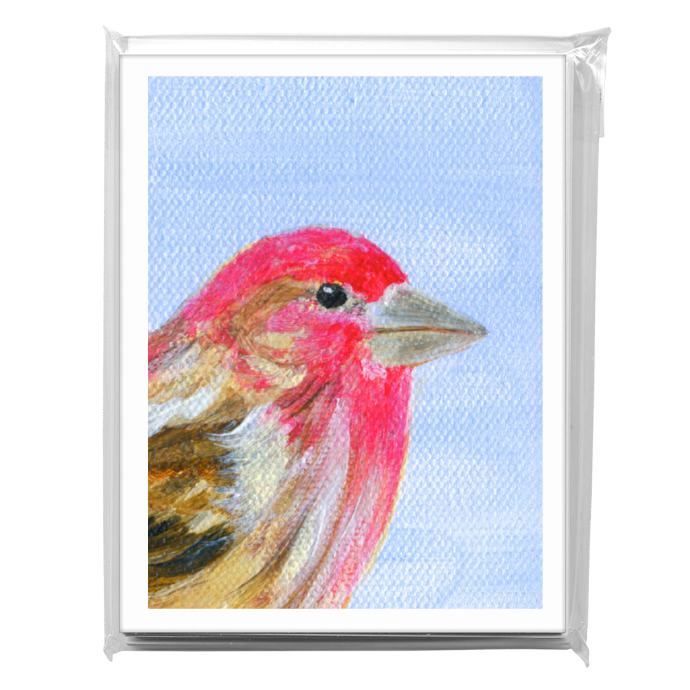 CassinÕs Finch, Greeting Card (8323C), A2 Card 8-Pack, www.printedcanvas.com