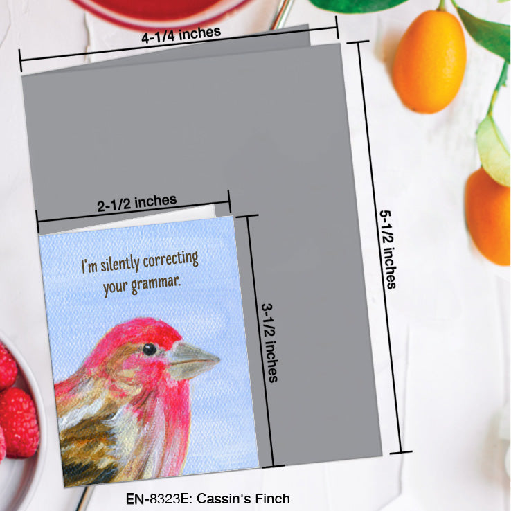 Cassin's Finch, Greeting Card (8323E), Enclosure, www.printedcanvas.com