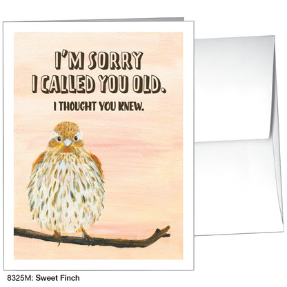 Sweet Finch, Greeting Card (8325M)