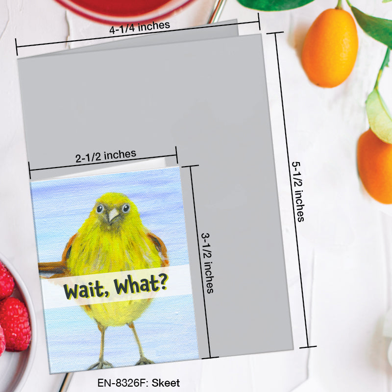 Skeet, Greeting Card (8326F), Enclosure, www.printedcanvas.com