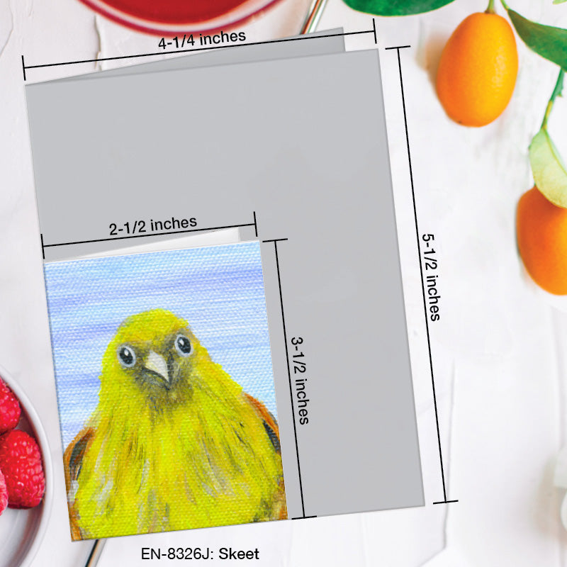Skeet, Greeting Card (8326J), Enclosure Card, www.printedcanvas.com