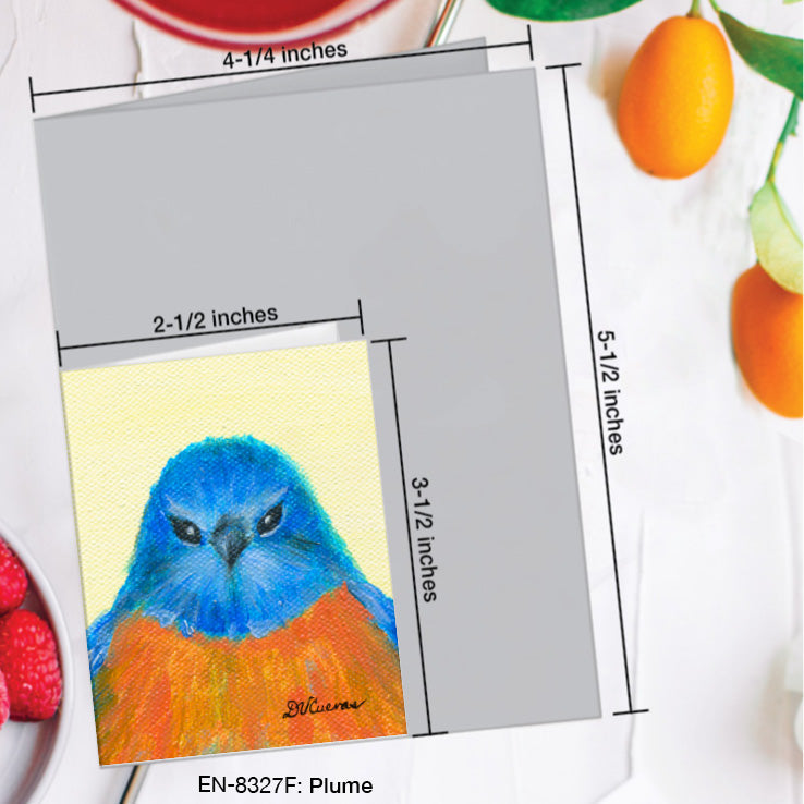 Plume, Greeting Card (8327F), Enclosure Card, www.printedcanvas.com