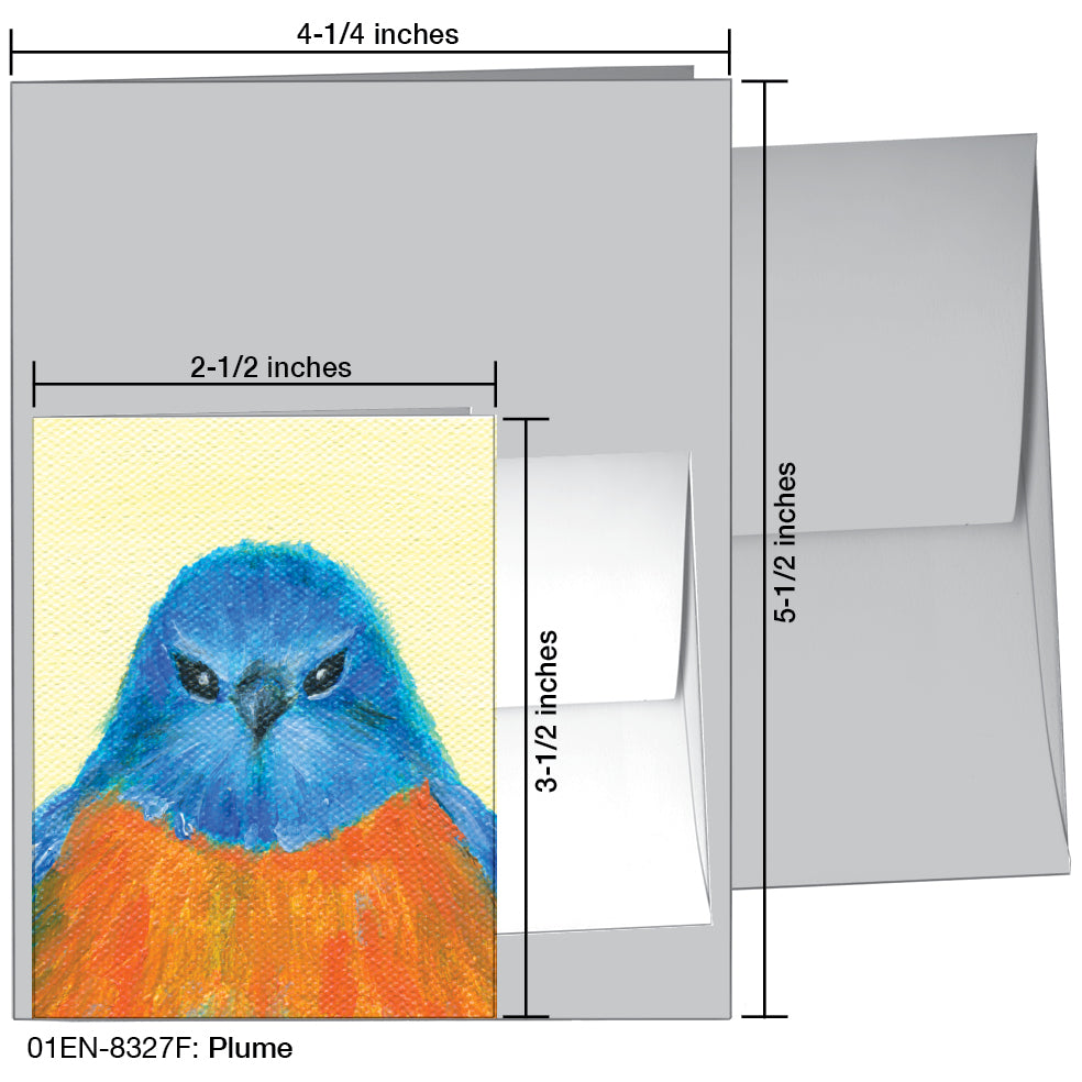 Plume, Greeting Card (8327F), Enclosure Card, www.printedcanvas.com