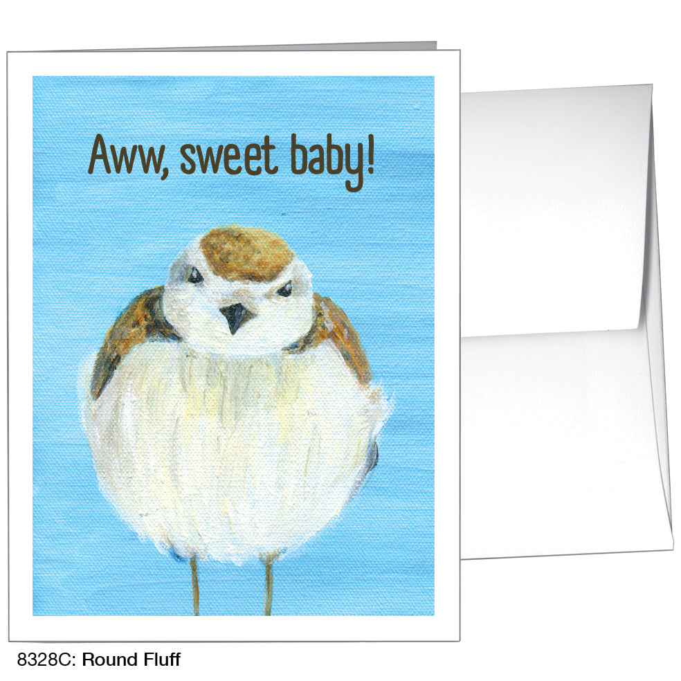 Round Fluff, Greeting Card (8328C), A2, printedcanvas.com