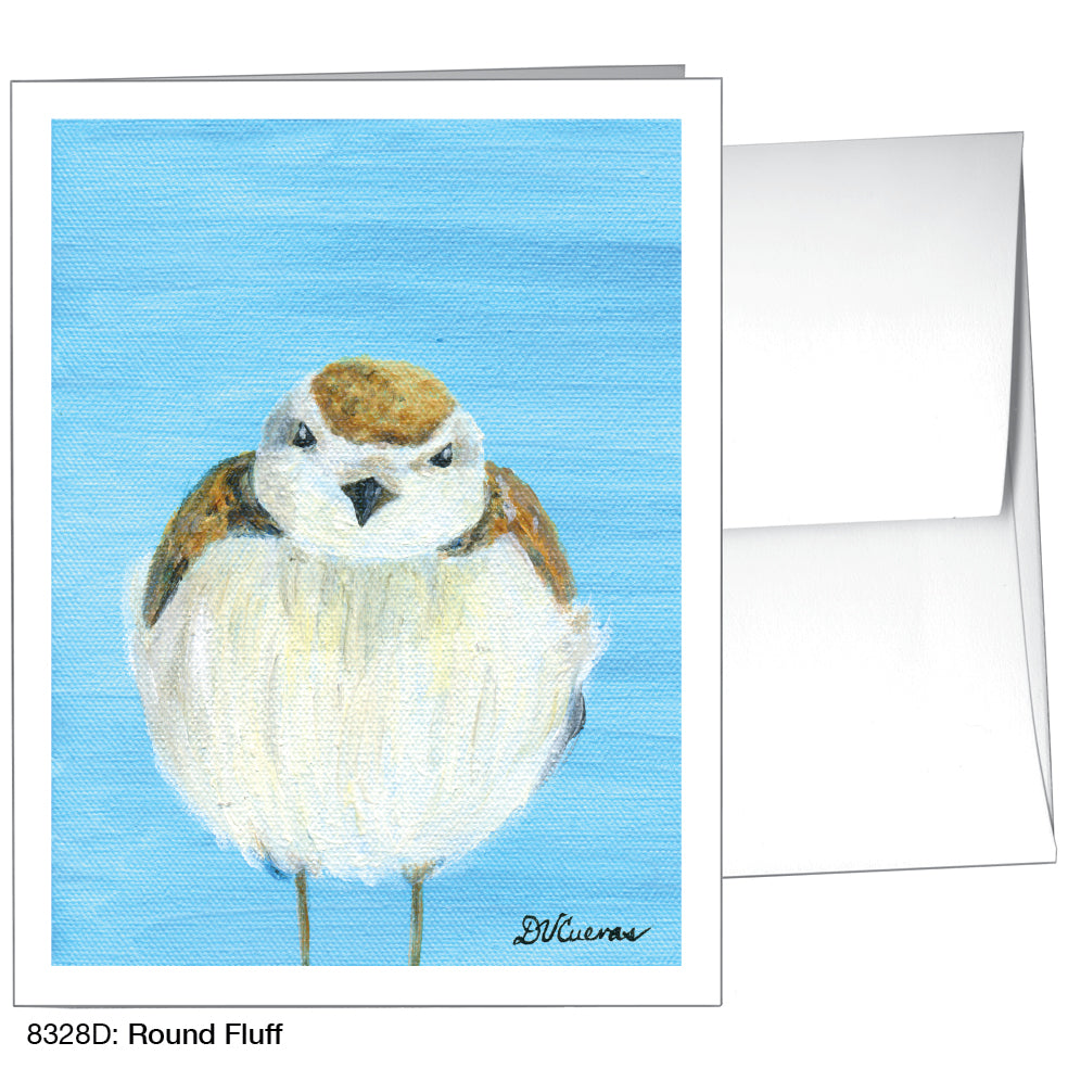 Round Fluff, Greeting Card (8328D), A2 Card Front, www.printedcanvas.com