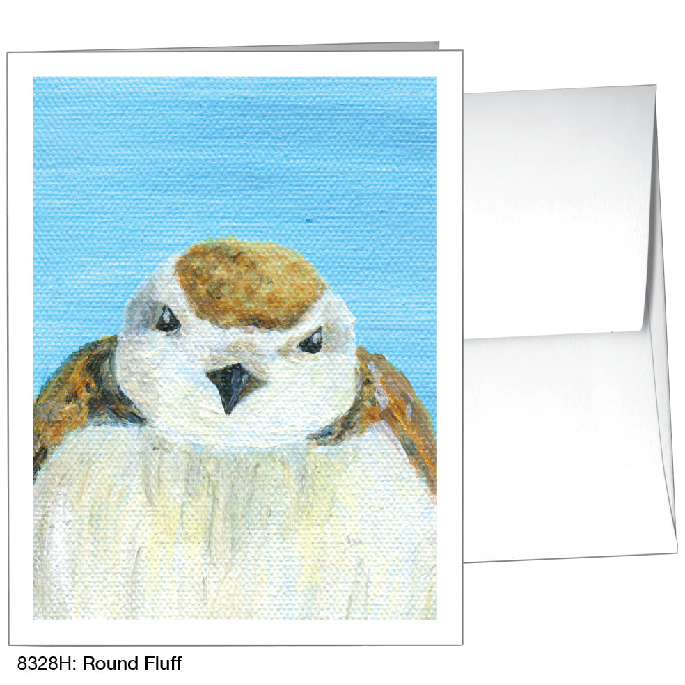 Round Fluff, Greeting Card (8328H), A2 Card Front, www.printedcanvas.com