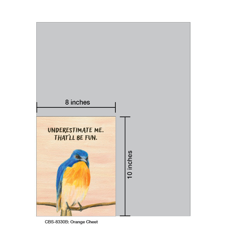 Orange Chest, Card Board (8330B)