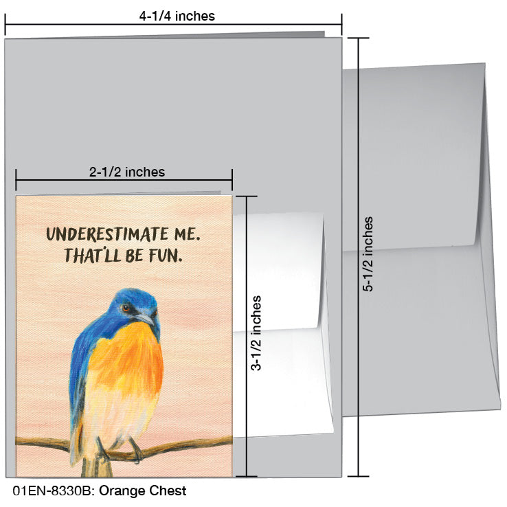 Orange Chest, Greeting Card (8330B), Enclosure Card, www.printedcanvas.com