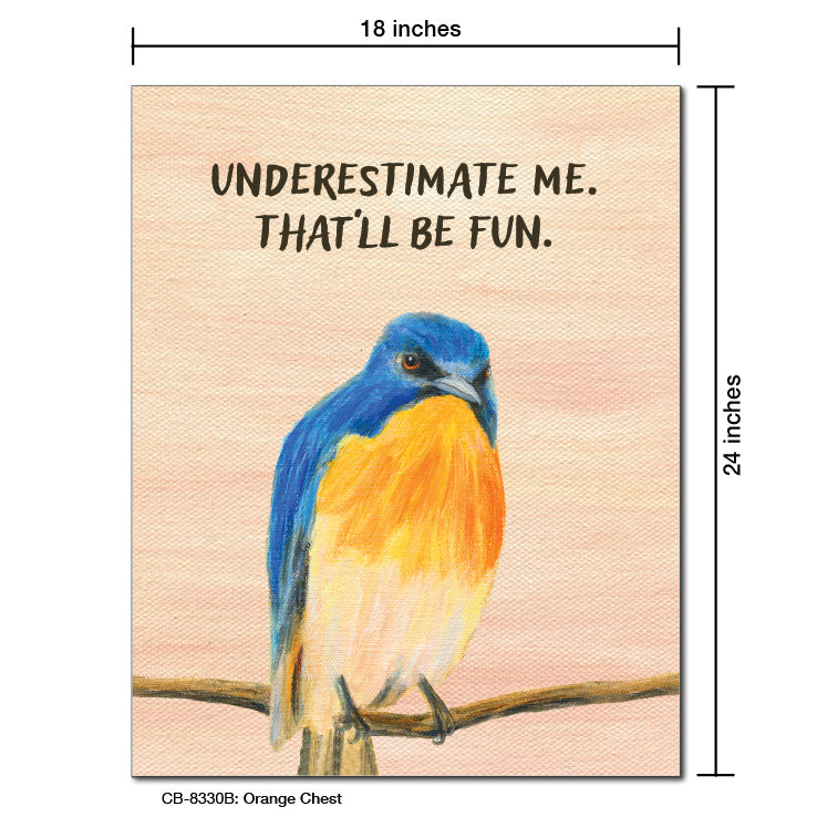Orange Chest, Card Board (8330B)