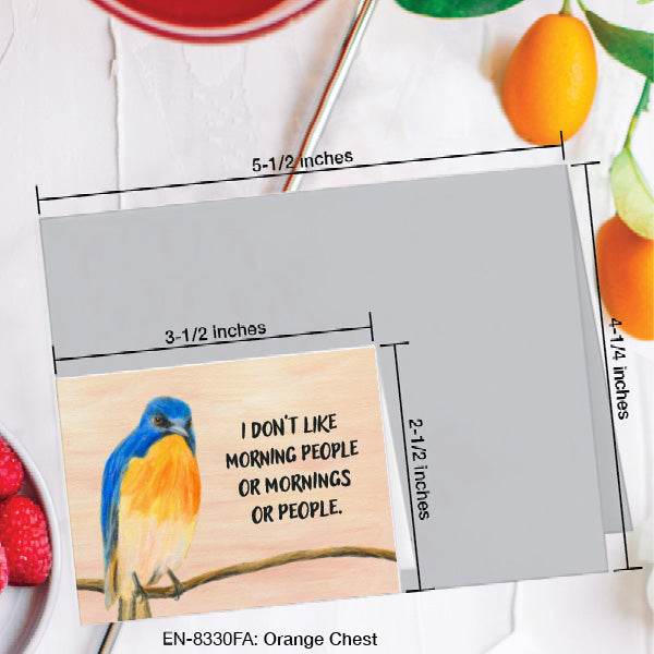 Orange Chest, Greeting Card (8330FA), Enclosure, www.printedcanvas.com