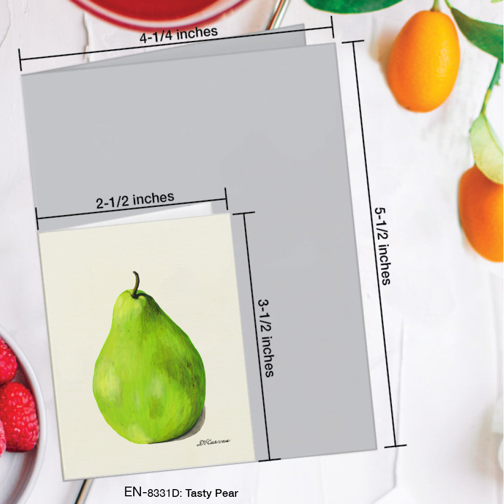 Tasty Pear, Greeting Card (#8331D)
