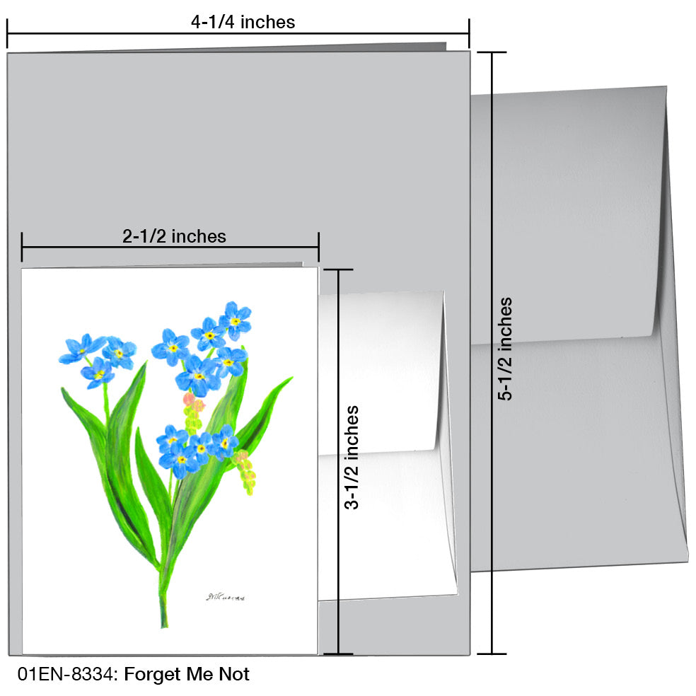 Forget Me Not, Greeting Card (8334), Enclosure, printedcanvas.com