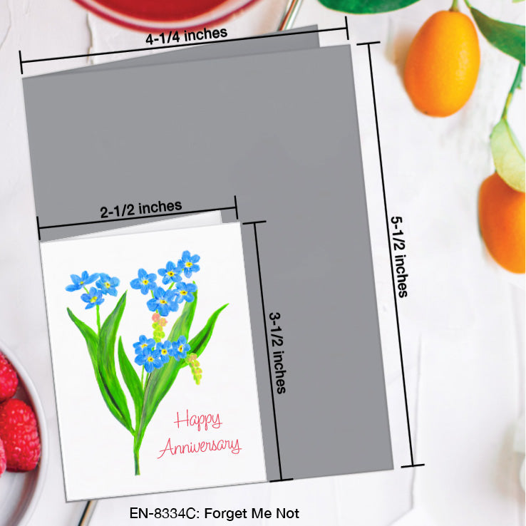 Forget Me Not, Greeting Card (8334C), Enclosure, www.printedcanvas.com