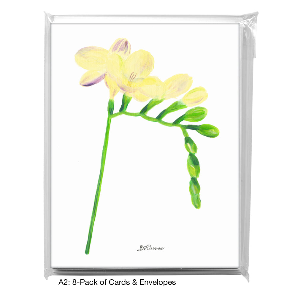 Freesia Light Shades, Greeting Card (8335), A2 8-Pack, printedcanvas.com