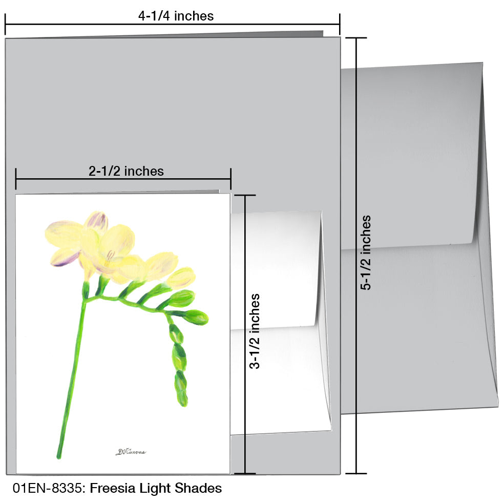 Freesia Light Shades, Greeting Card (8335), Enclosure, printedcanvas.com