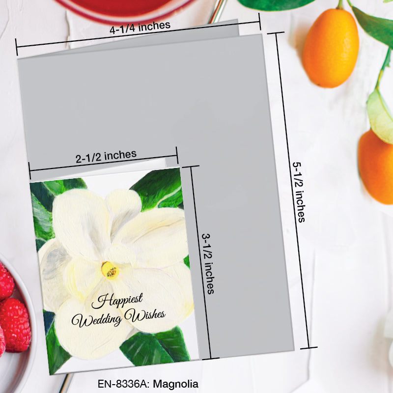Magnolia, Greeting Card (8336A), Enclosure, www.printedcanvas.com