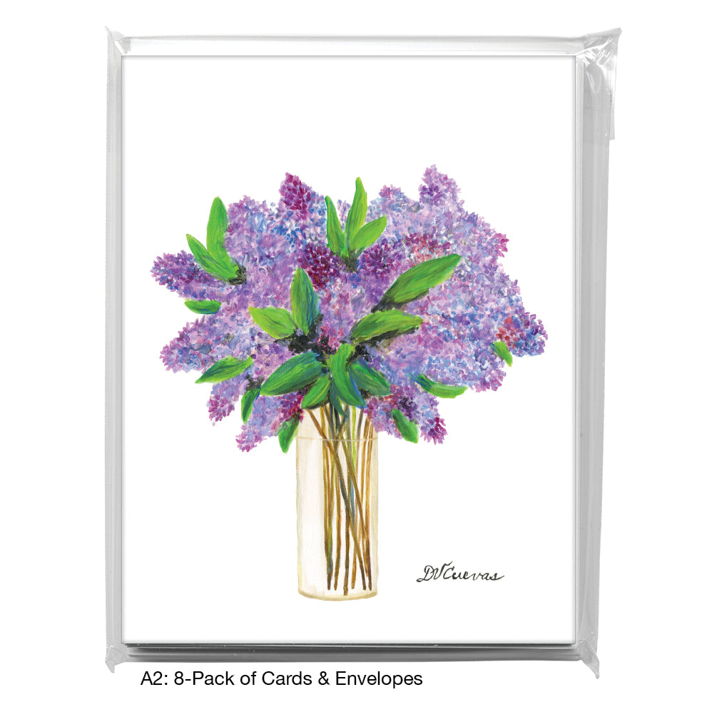 Shades of Lilacs, Greeting Card (8337), A2 8-Pack, printedcanvas.com