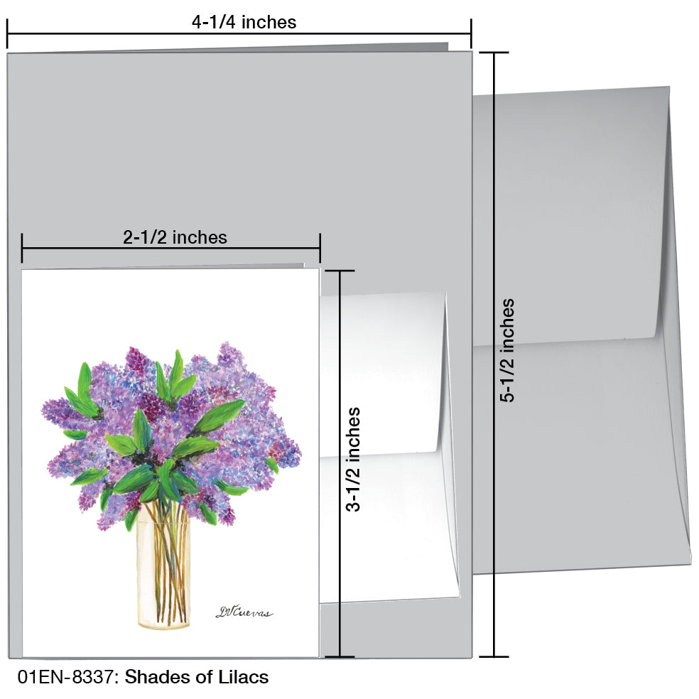 Shades of Lilacs, Greeting Card (8337), Enclosure, printedcanvas.com
