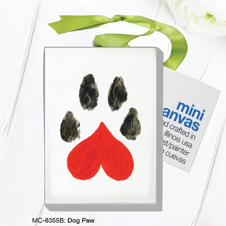 Dog Paw, Mini Canvas (MC-8355B), Front, printedcanvas.com