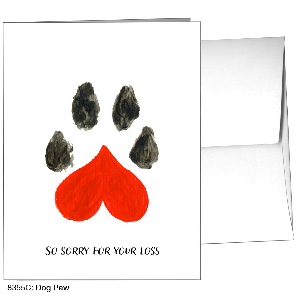 Dog Paw, Greeting Card (8355C), A2, printedcanvas.com