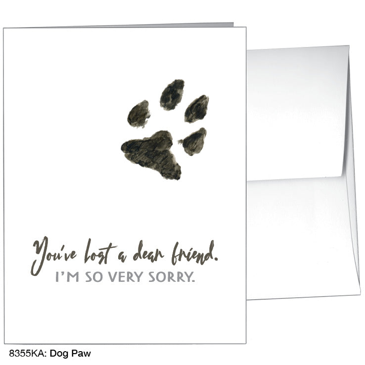 Dog Paw, Greeting Card (8355KA), A2 Card Front, www.printedcanvas.com