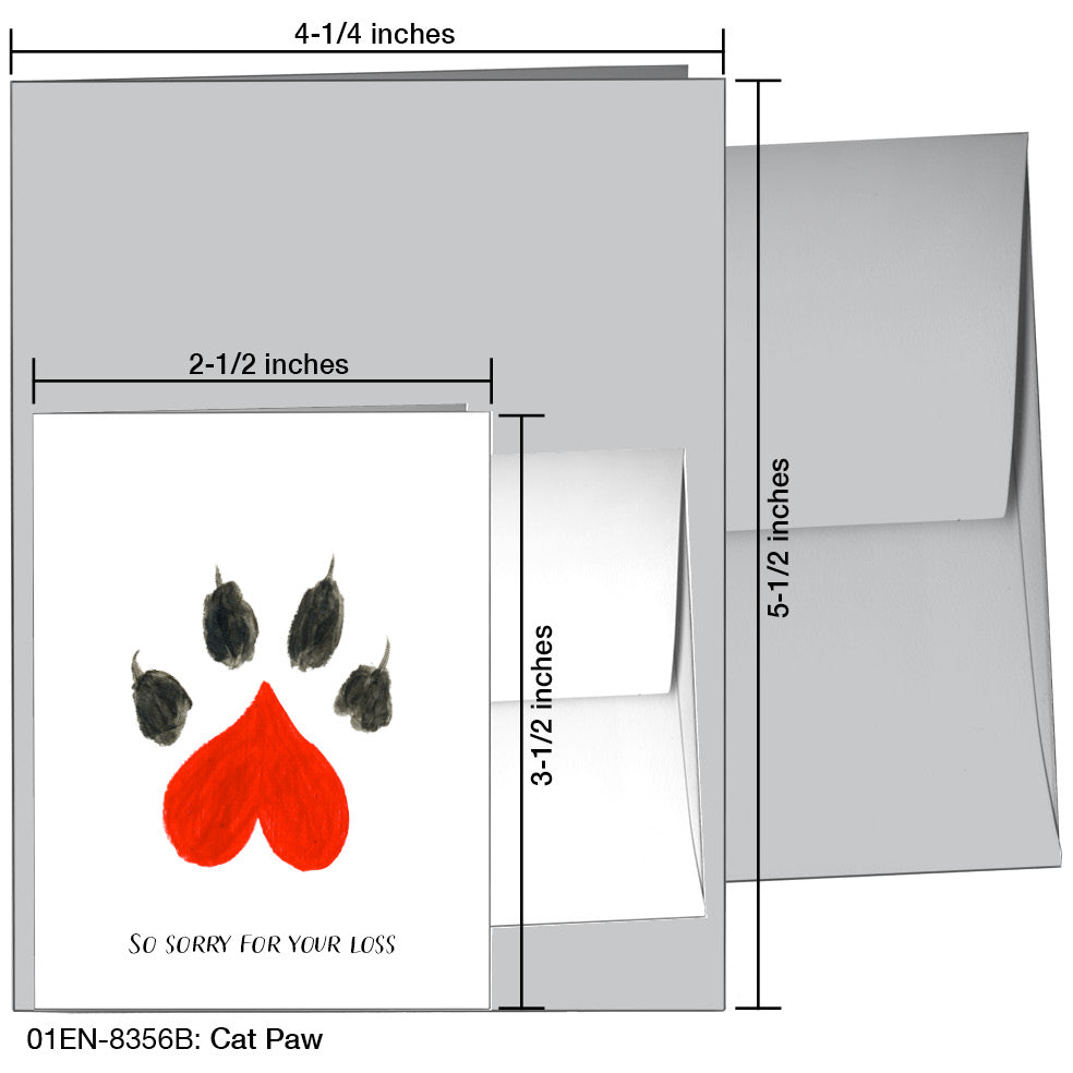 Cat Paw, Greeting Card (8356B)