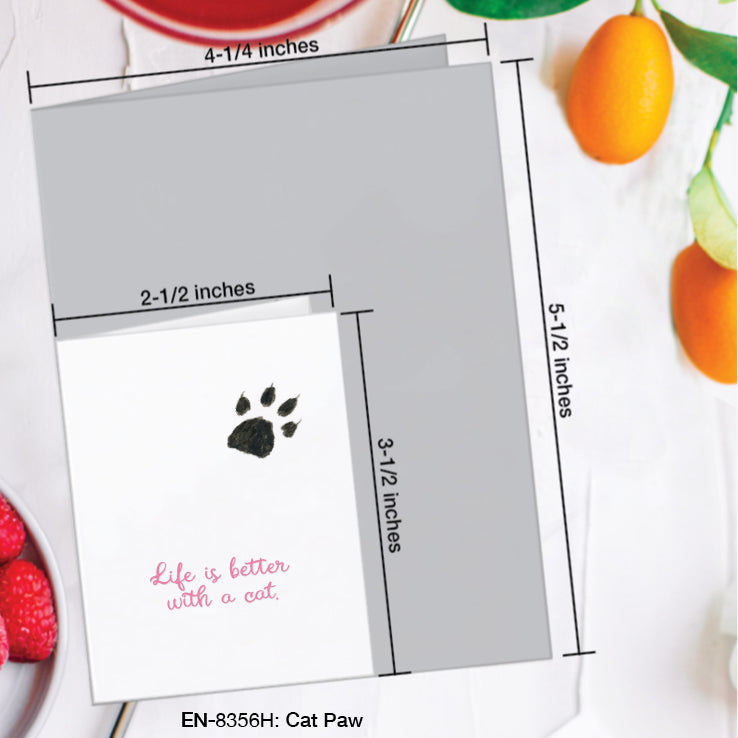 Cat Paw, Greeting Card (#8356H)