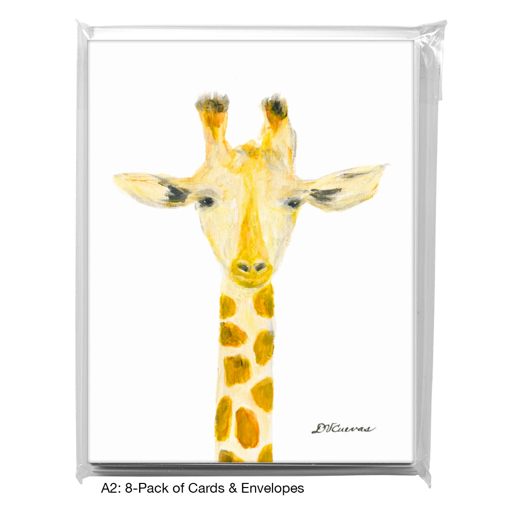 Giraffe Neck, Greeting Card (8358A), A2 Card 8-Pack, www.printedcanvas.com