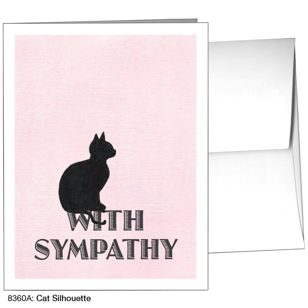 Cat Silhouette, Greeting Card (8360A), A2, printedcanvas.com