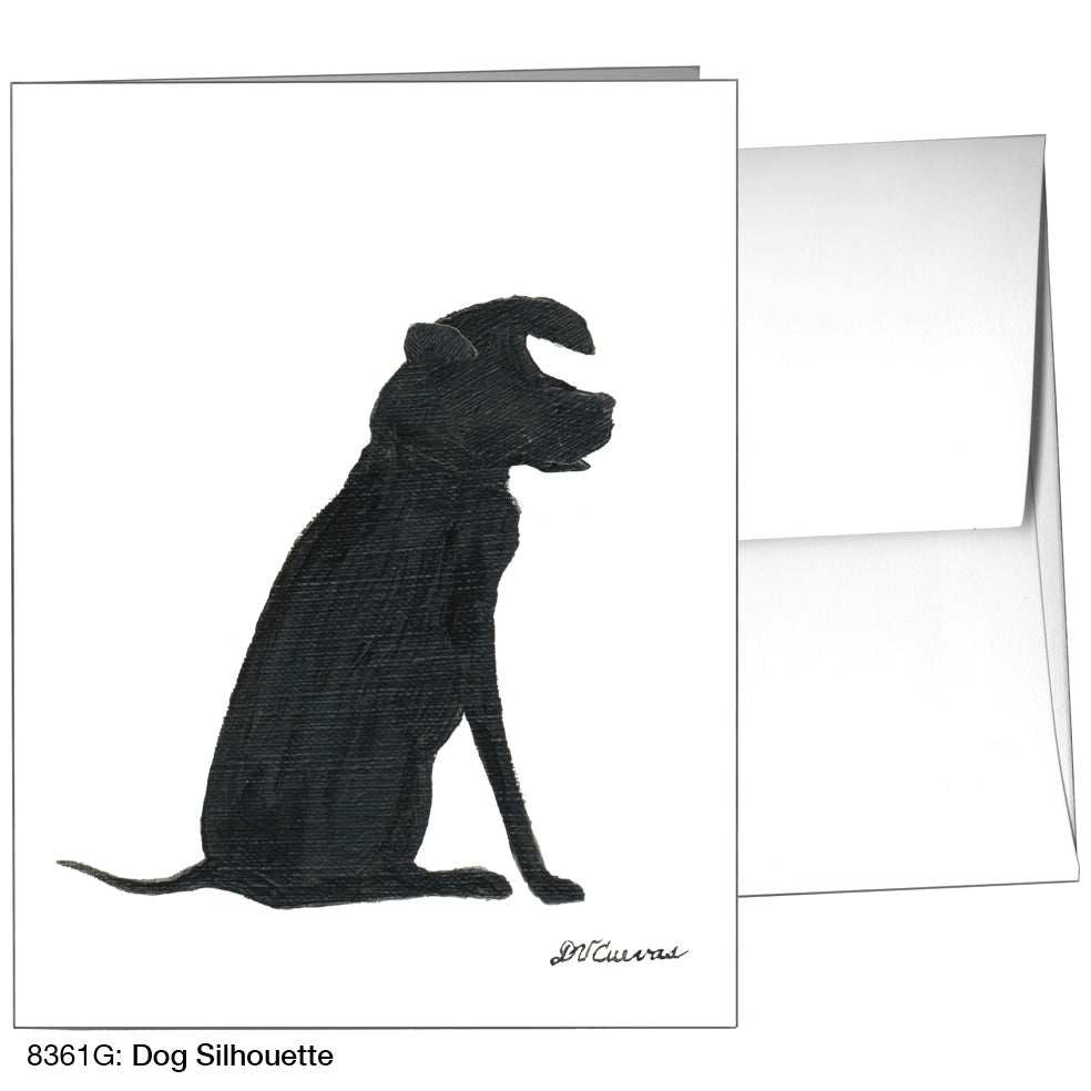 Dog Silhouette, Greeting Card (8361G), A2, printedcanvas.com