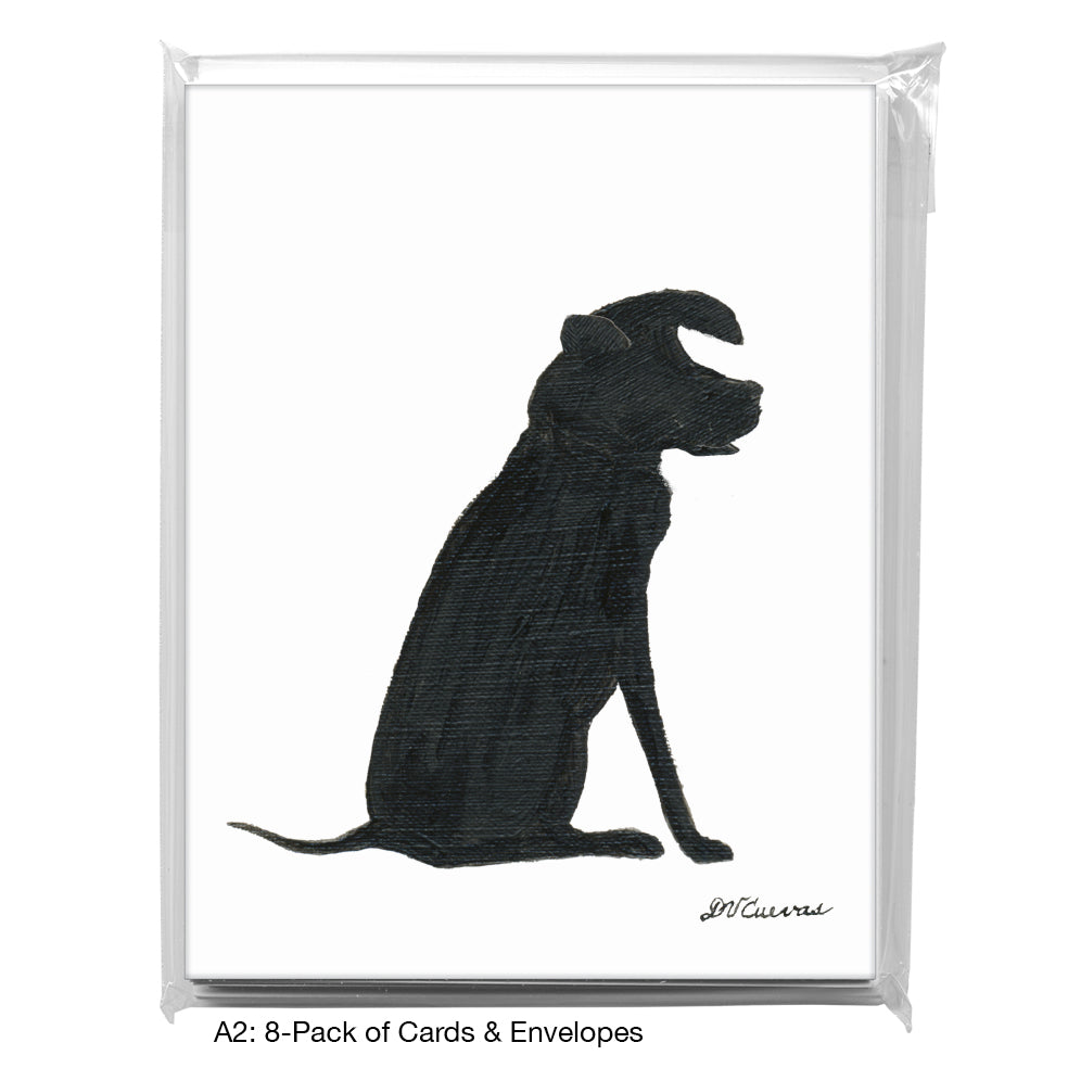 Dog Silhouette, Greeting Card (8361G), A2 8-Pack, printedcanvas.com