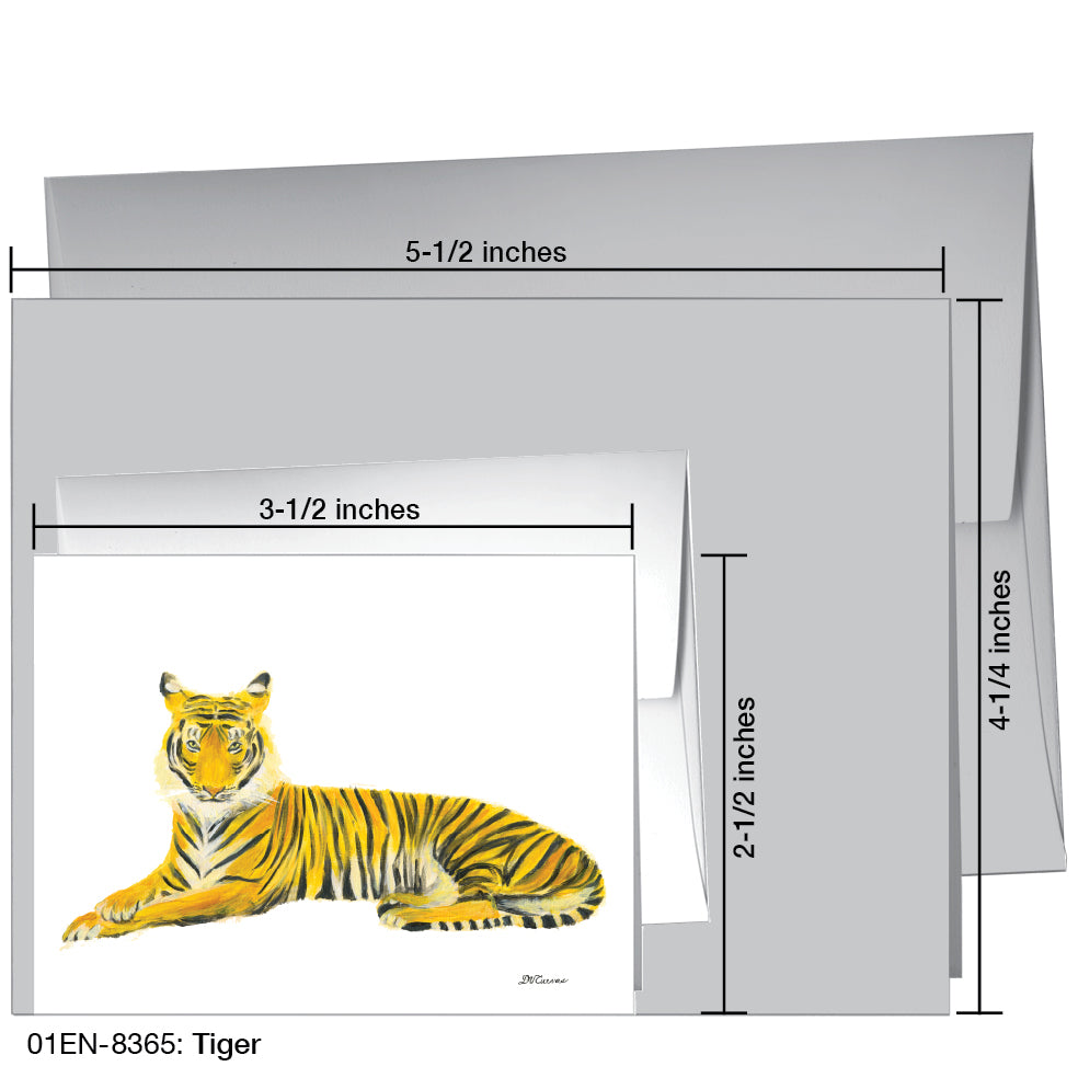 Tiger, Greeting Card (8365), Enclosure, printedcanvas.com