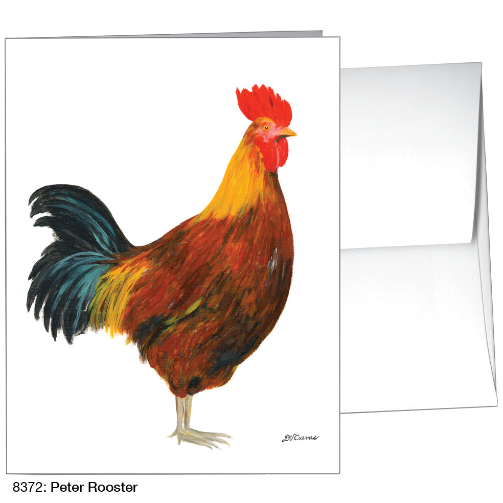 Peter Rooster, Greeting Card (8372C), A2 Card Front, www.printedcanvas.com