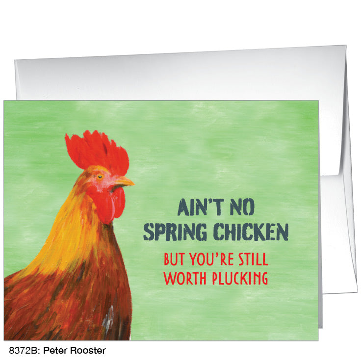 Peter Rooster, Greeting Card (8372B), A2 Card Front, www.printedcanvas.com