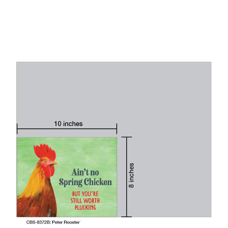 Peter Rooster, Card Board (8372B), 8x10 Poster Board, www.printedcanvas.com