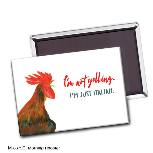 Morning Rooster, Magnet (M-8375C), front, printedcanvas.com