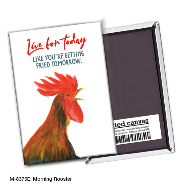 Morning Rooster, Magnet (M-8375E), front, printedcanvas.com