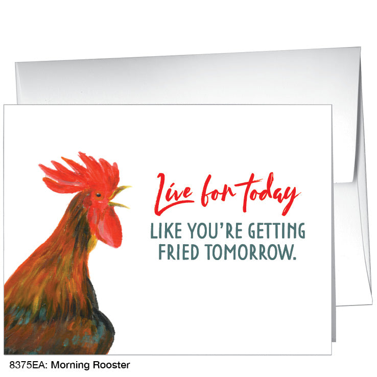 Morning Rooster, Greeting Card (8375EA), A2 Card, printedcanvas.com