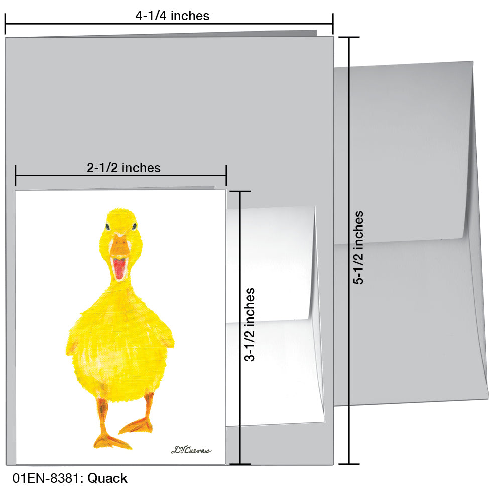 Quack, Greeting Card (8381), Enclosure, printedcanvas.com