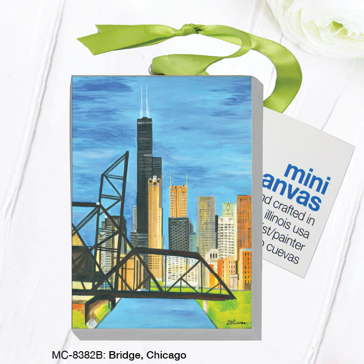 Bridge, Chicago, Mini Canvas (MC-8382B), Front, printedcanvas.com