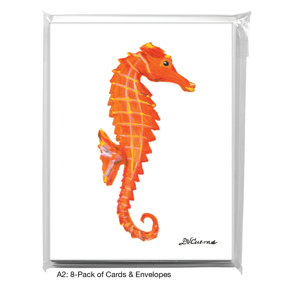 Seahorse, Greeting Card (8384B), A2 Card 8-Pack, www.printedcanvas.com