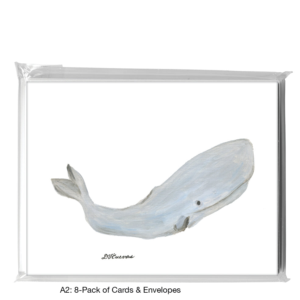 Sperm Whale, Greeting Card (8386), A2 8-Pack, printedcanvas.com