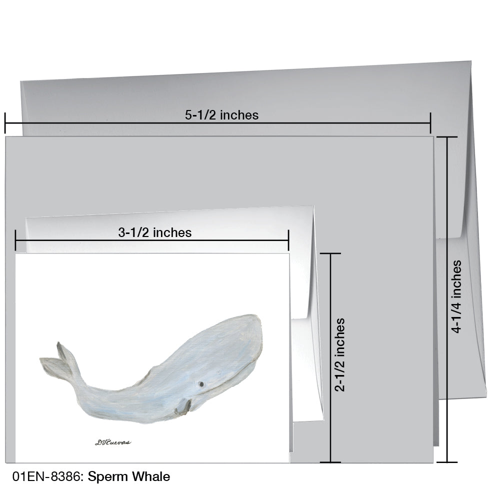 Sperm Whale, Greeting Card (8386), Enclosure, printedcanvas.com