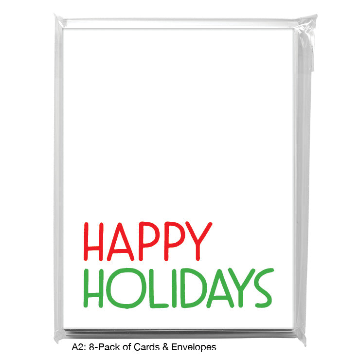 Merry Christmas, Greeting Card (8391BA), A2 Card 8-Pack, www.printedcanvas.com