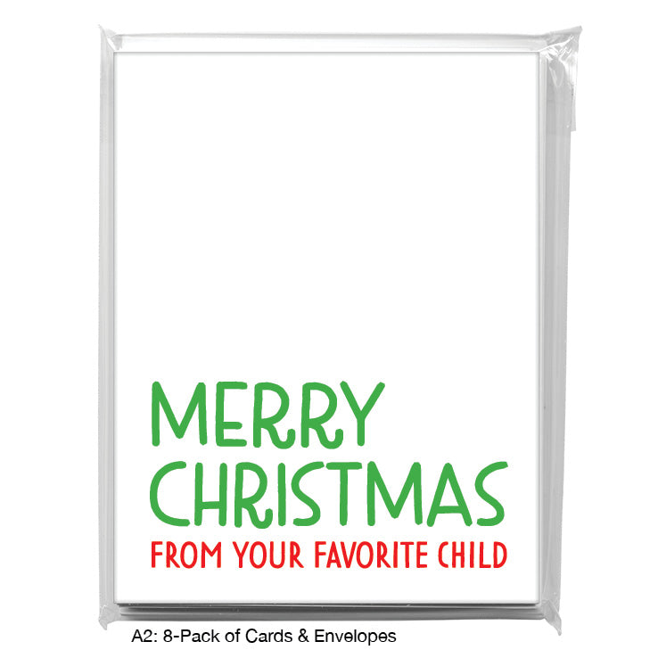 Merry Christmas, Greeting Card (8391CA), A2 Card 8-Pack, www.printedcanvas.com