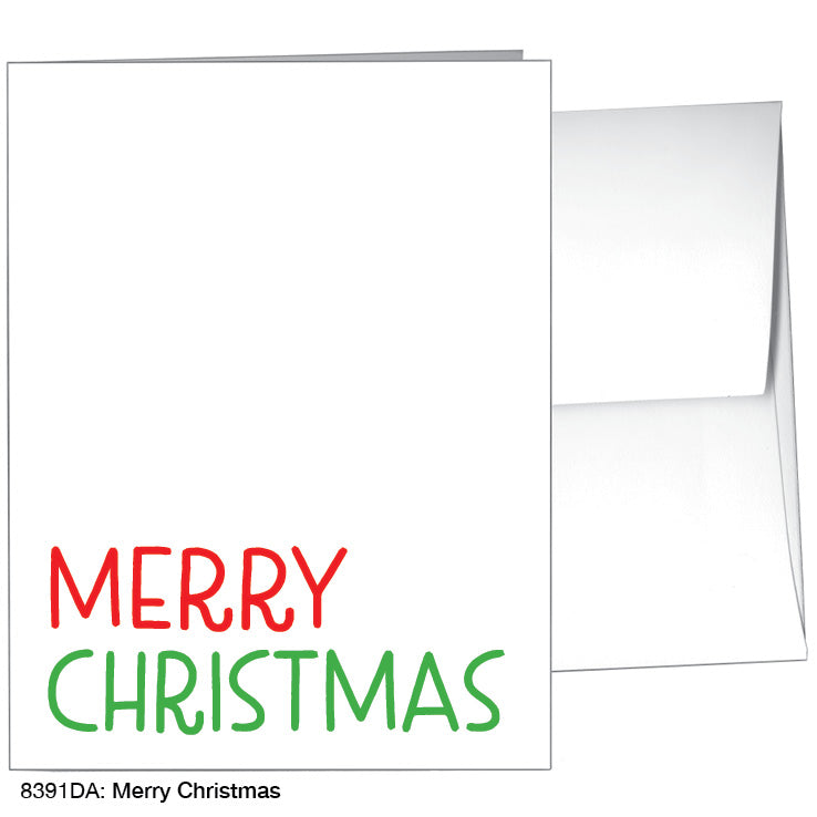 Merry Christmas, Greeting Card (#8391DA), A2 Card, www.printedcanvas.com